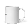 Personalised Dad Since mug with the year, Still Winging It, 11oz white glossy ceramic mug, handle on the right