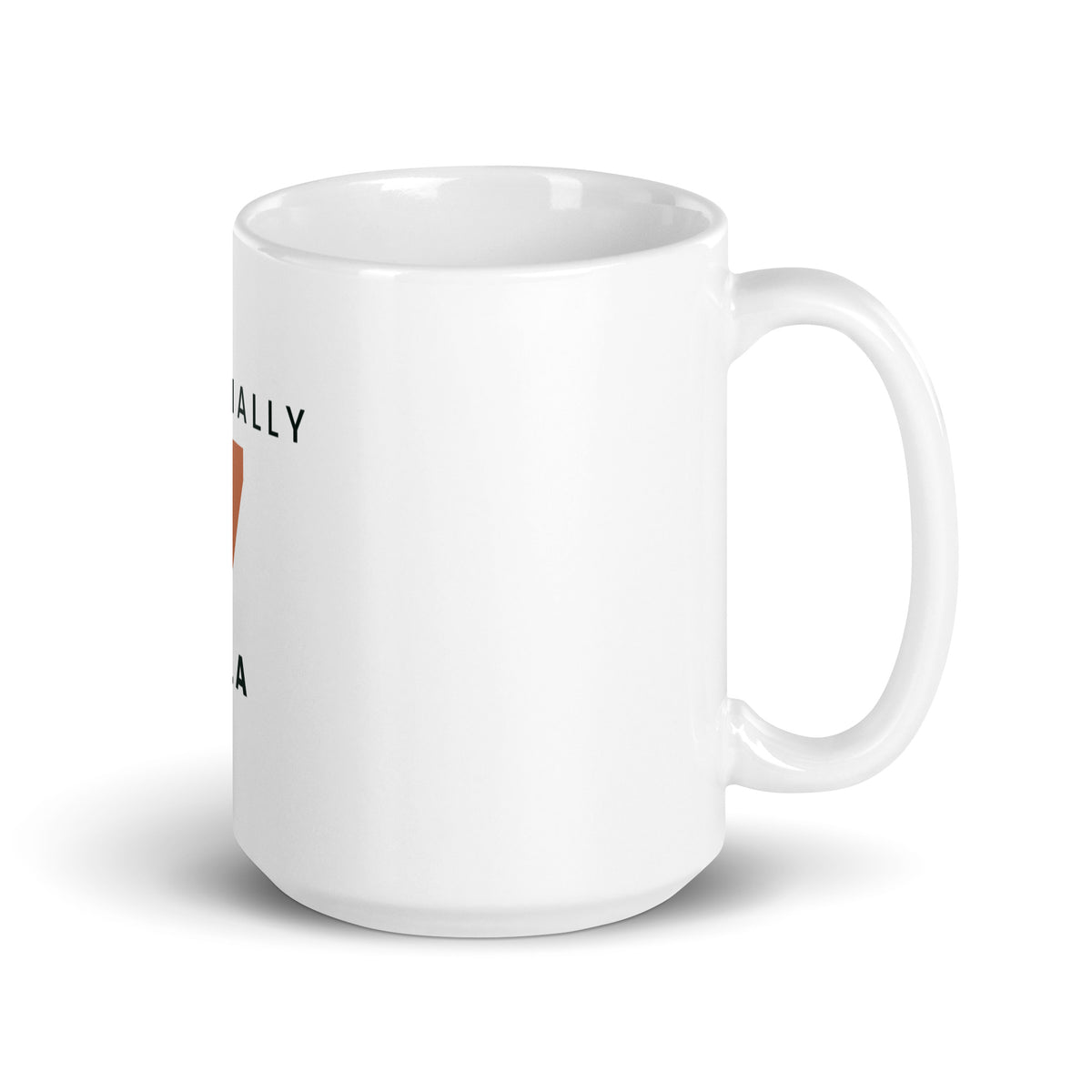 Personalised birthday mug with name and age, 15oz white glossy ceramic mug, handle on the right